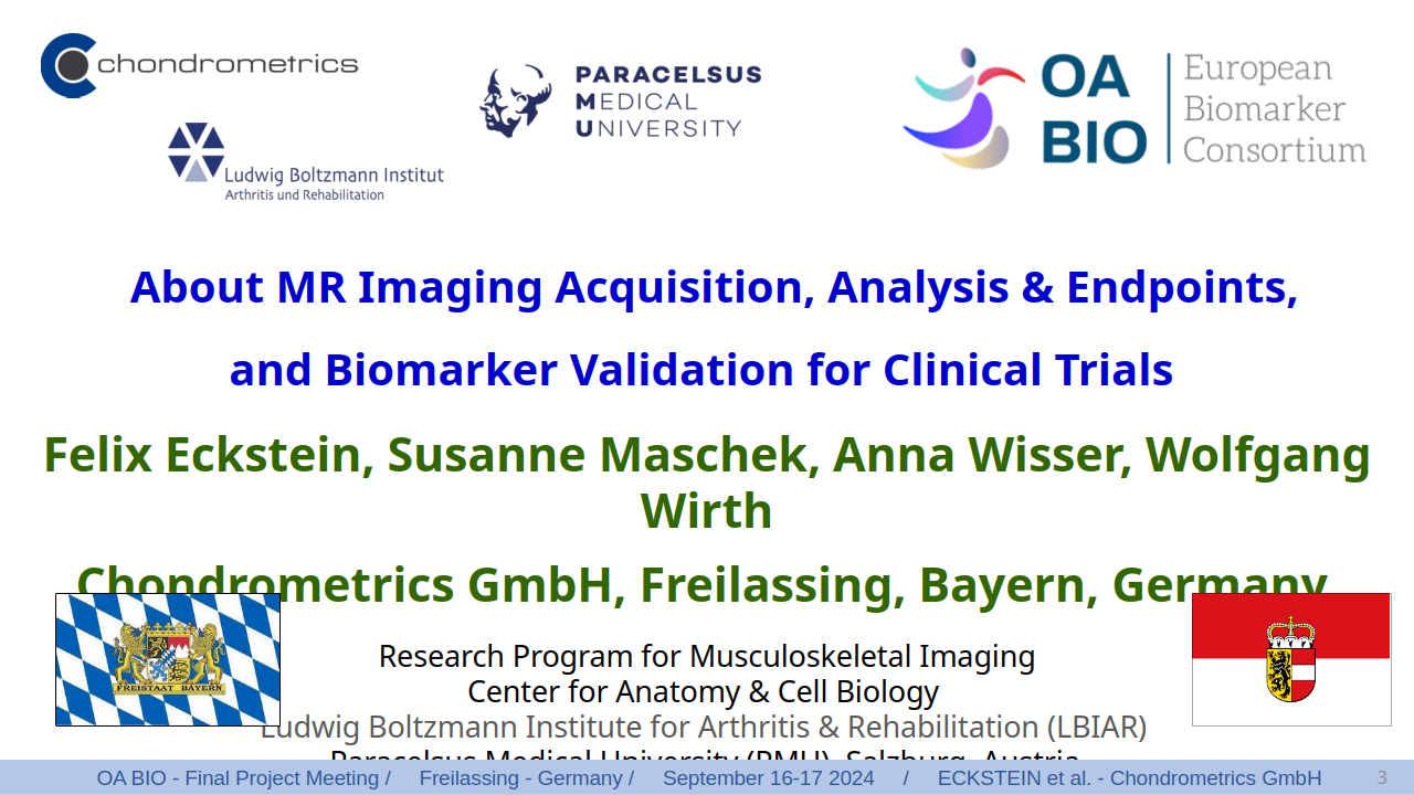 Automated Analysis of Cartilage