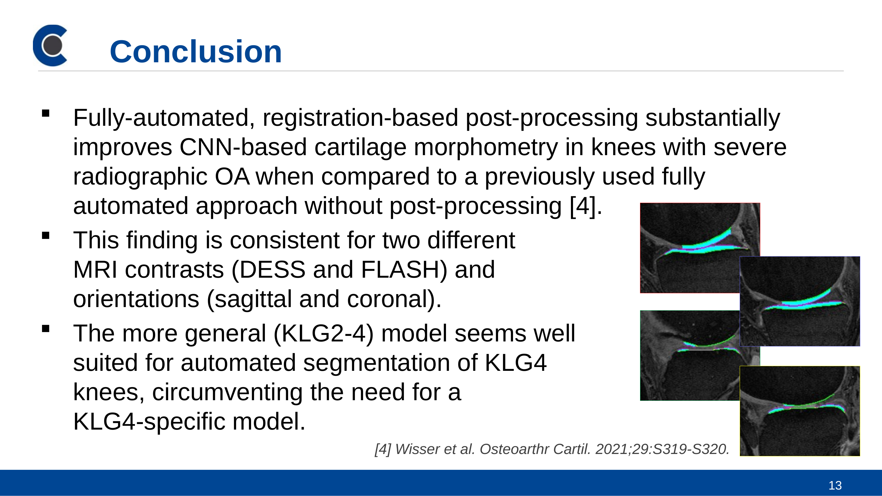 Automated Analysis of Cartilage