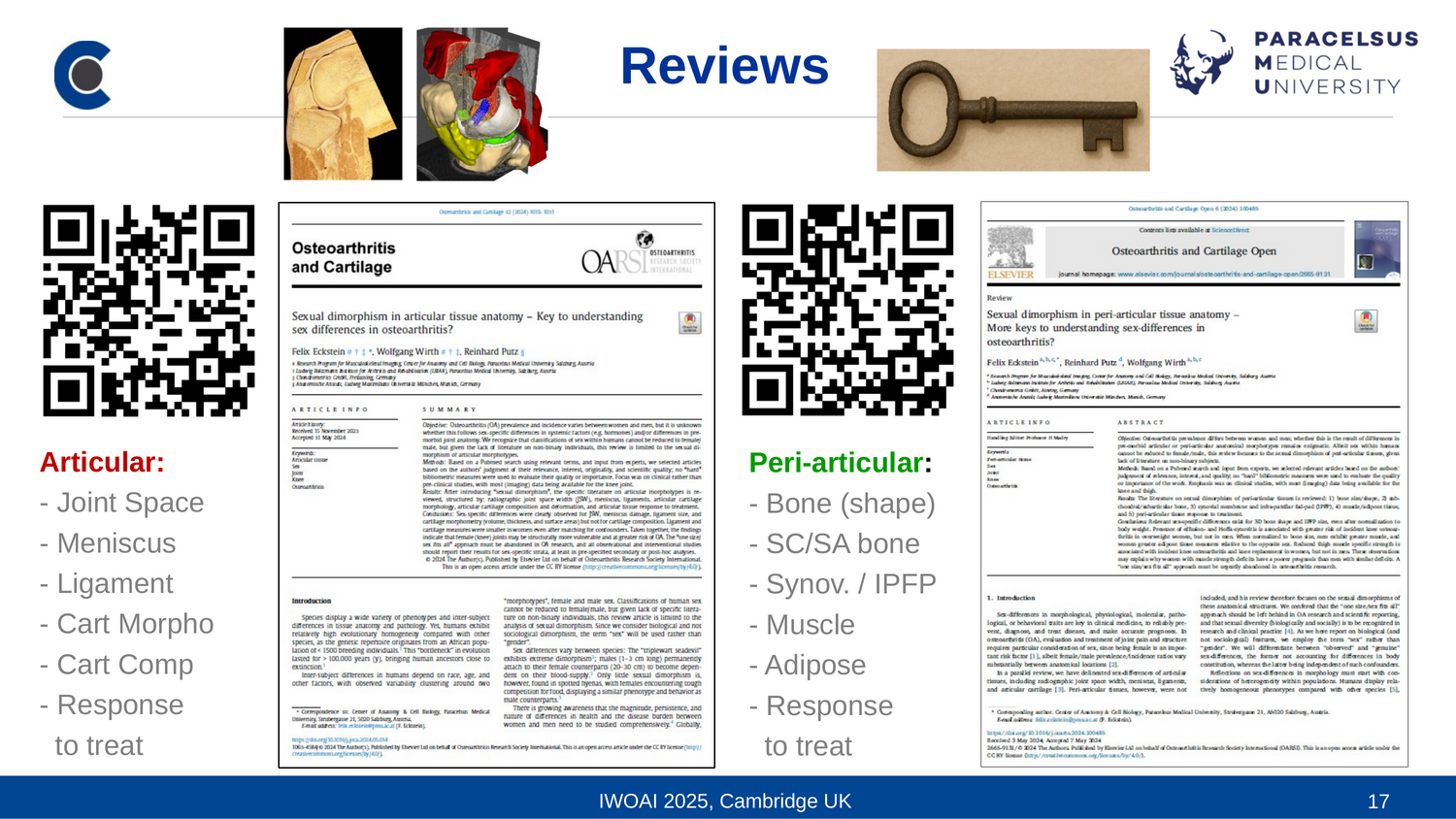 Automated Analysis of Cartilage